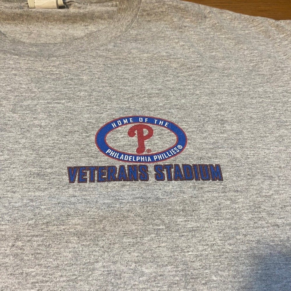 Vintage 2003 Lee Sport Philadelphia Phillies Veterans Stadium T Shirt Mens XL - Picture 3 of 8